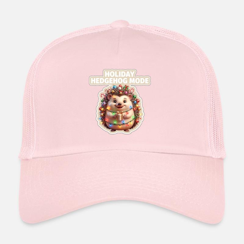 Holiday hedgehog mode Trucker Cap
