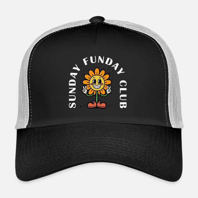 Sunday Funday Club – Retro Comic Trucker Cap