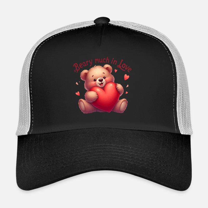 Teddybär mit Herz für Liebende Trucker Cap