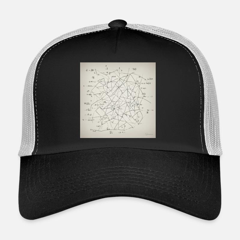 Abstract Neural Network Trucker Cap