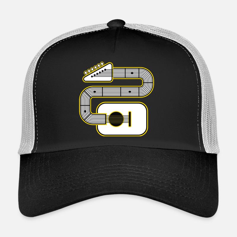 Abstrakte Gitarrenkunst Trucker Cap