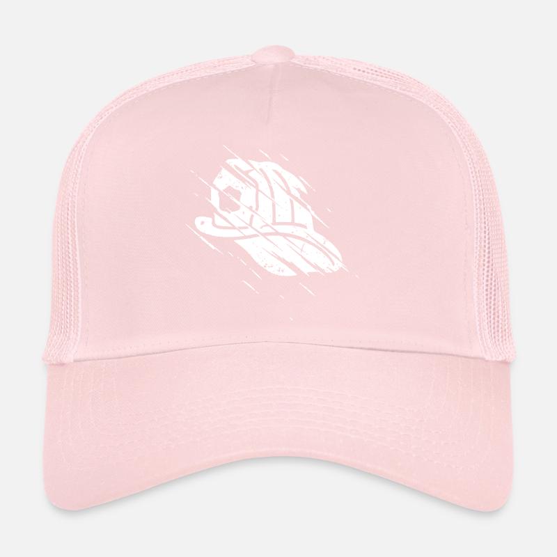 Firefighter Helmet Scratch Action Vector Trucker Cap