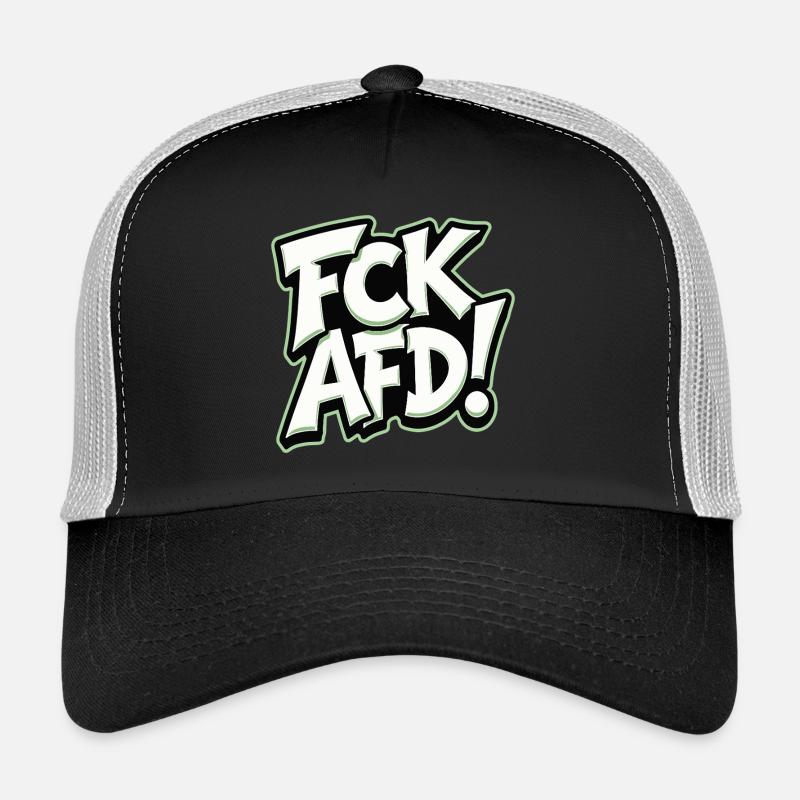 FCK AFD politisches Statement gegen Rechts Trucker Cap