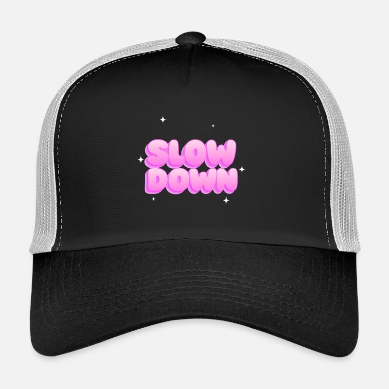 Slow down - Trucker Cap - black/stone grey