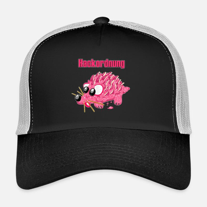Mettigel Cartoon – Lustige Hackordnung   Trucker Cap