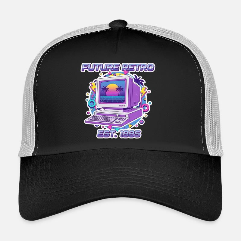 Future Retro 1985 – Vintage Computer Design Trucker Cap