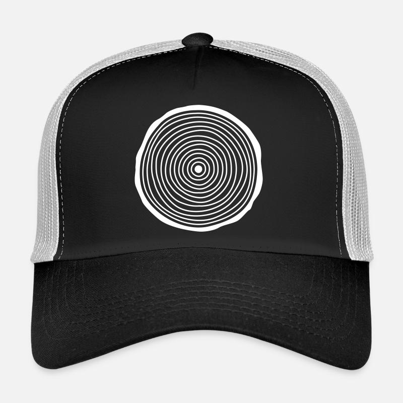 Tree Slice - Casquette trucker  - noir/gris pierre