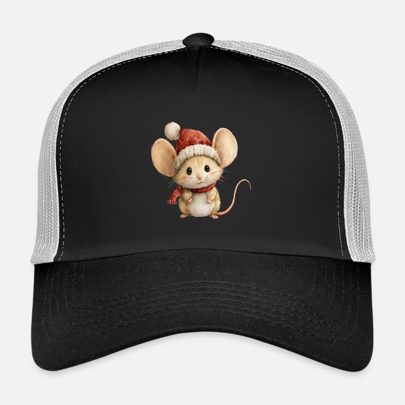 Petite Souris de Noël – Dessin Doux et Joyeux Casquette trucker 