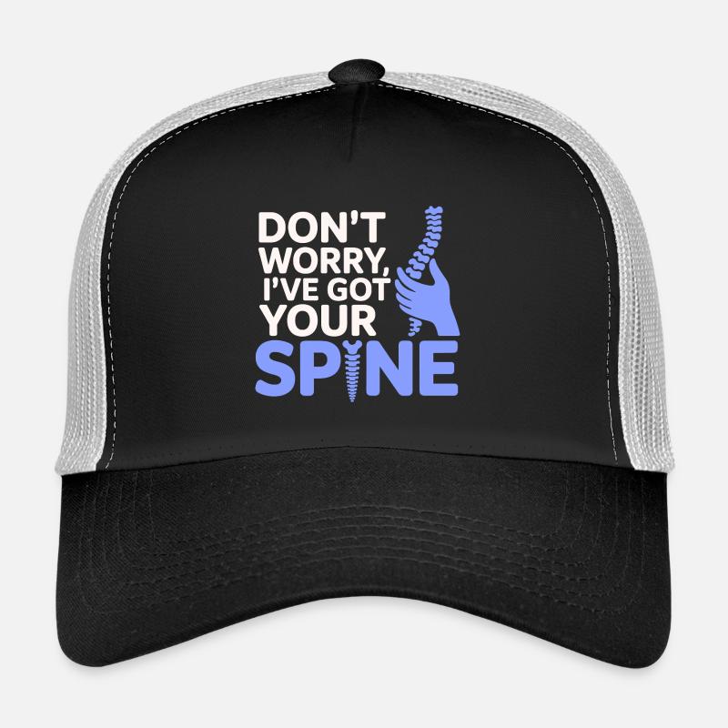 Chiropractor Keep Your Spine In Line Professional  Trucker Cap