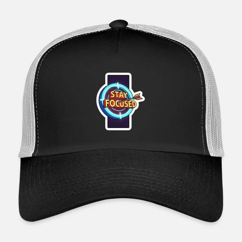 Restez concentrés Cible néon Casquette trucker 