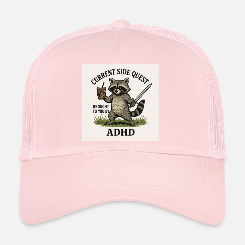 Quête secondaire du raton laveur TDAH Casquette trucker 