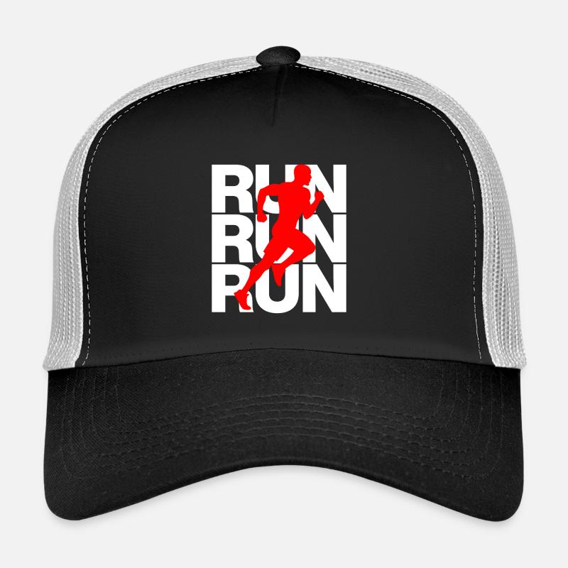 JOGGING, RUN POWER! SPORT, RUNNING, JUST RUN Trucker Cap