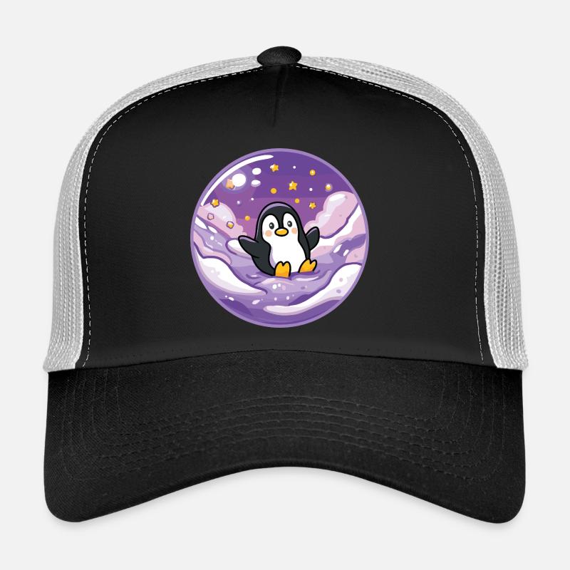 Pinguin im Eis-Universum Trucker Cap