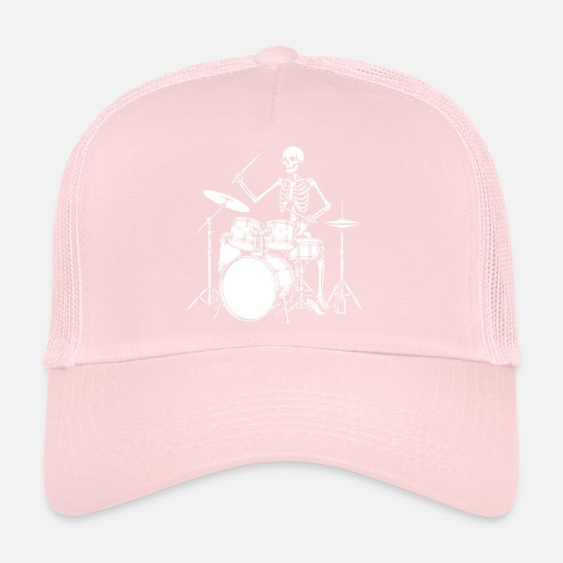 Skeleton Drummer Jam Trucker Cap