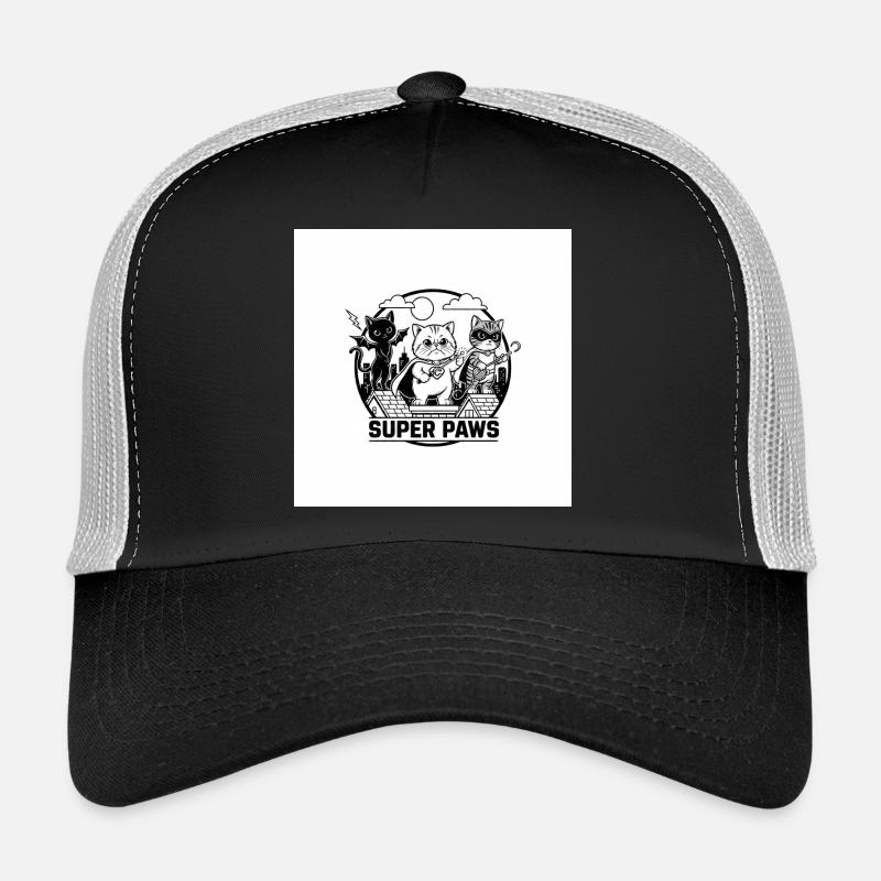 Super Paws Band Cats - Trucker Cap - Schwarz/Steingrau
