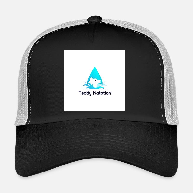 Teddy Bear and Wave Swim Trucker Cap