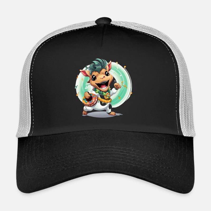 Kuh Trommler im Karneval Trucker Cap
