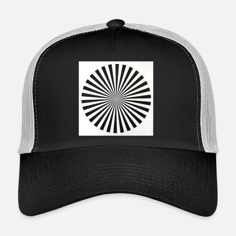 Illusion d’optique radiale Casquette trucker 