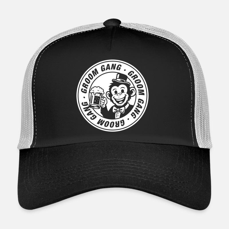 Bande de mariés Singe de la fête de garçon Casquette trucker 