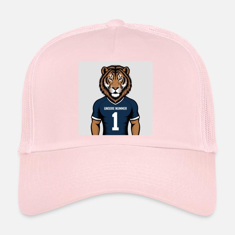 Tiger Mascot Jersey Print Trucker Cap