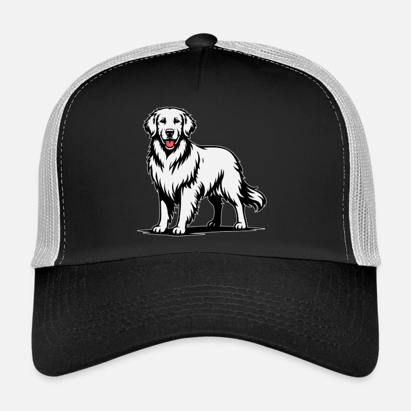 Golden Retriever in stolzer Pose Trucker Cap