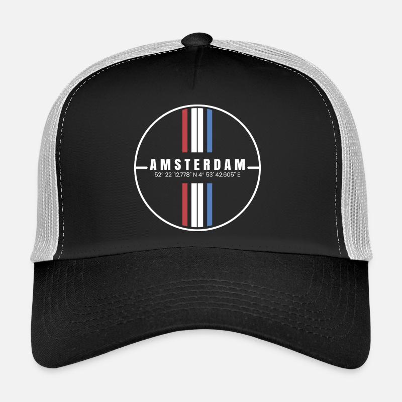 Amsterdam Koordinaten Trucker Cap