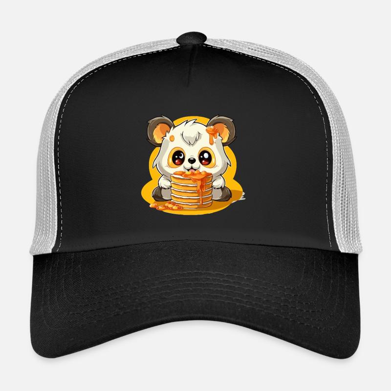Karamell Panda Pfannkuchen Trucker Cap