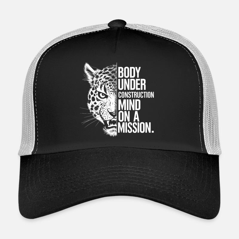 Body Under Construction Gym Quote Trucker Cap