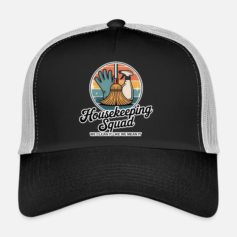 Conception de nettoyage amusante Casquette trucker 