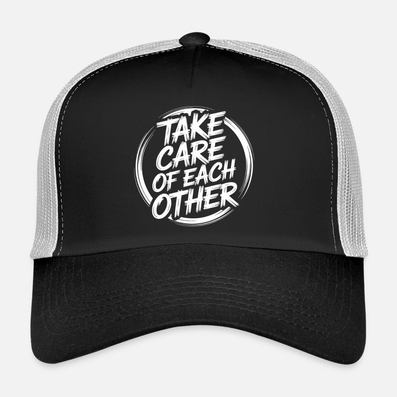 Prenez soin les uns des autres Casquette trucker 