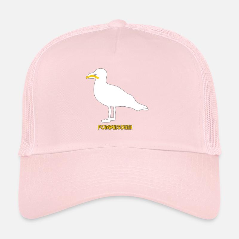 Frites Mouette Voleuse - Blanc Casquette trucker 