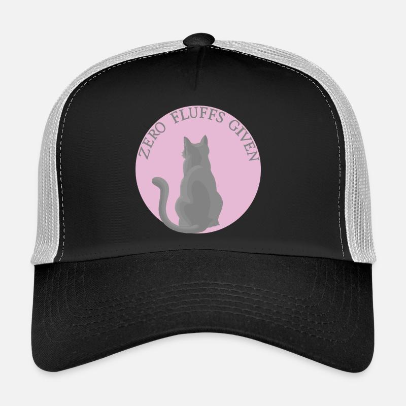 Katze mit Attitüde - Trucker Cap - Schwarz/Steingrau
