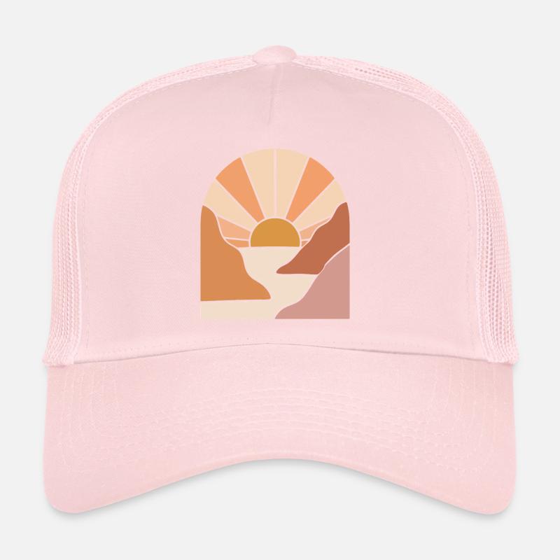 Sunlit Canyon Path Trucker Cap