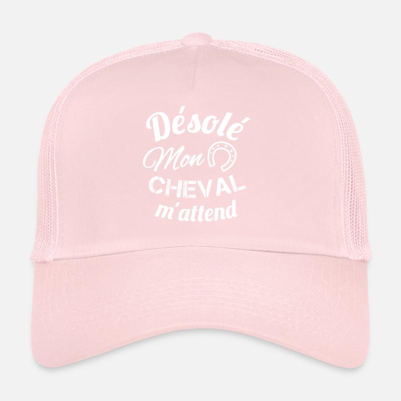 Désolé, mon cheval m'attend Casquette trucker 