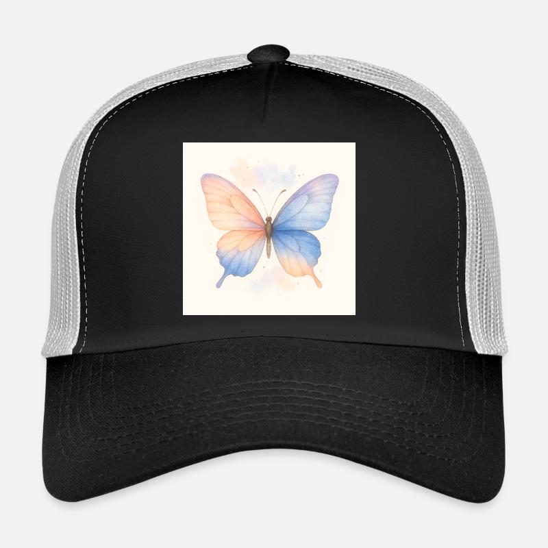 Butterfly - Trucker Cap - Schwarz/Steingrau
