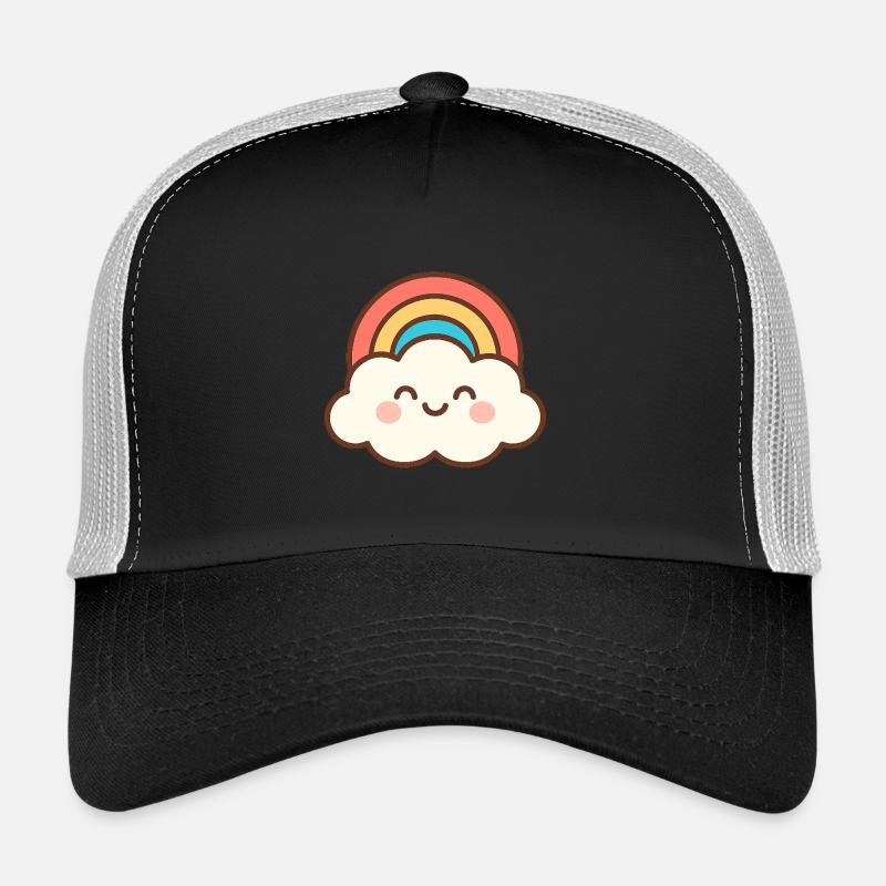 Cloud Smile Rainbow - Trucker Cap - black/stone grey