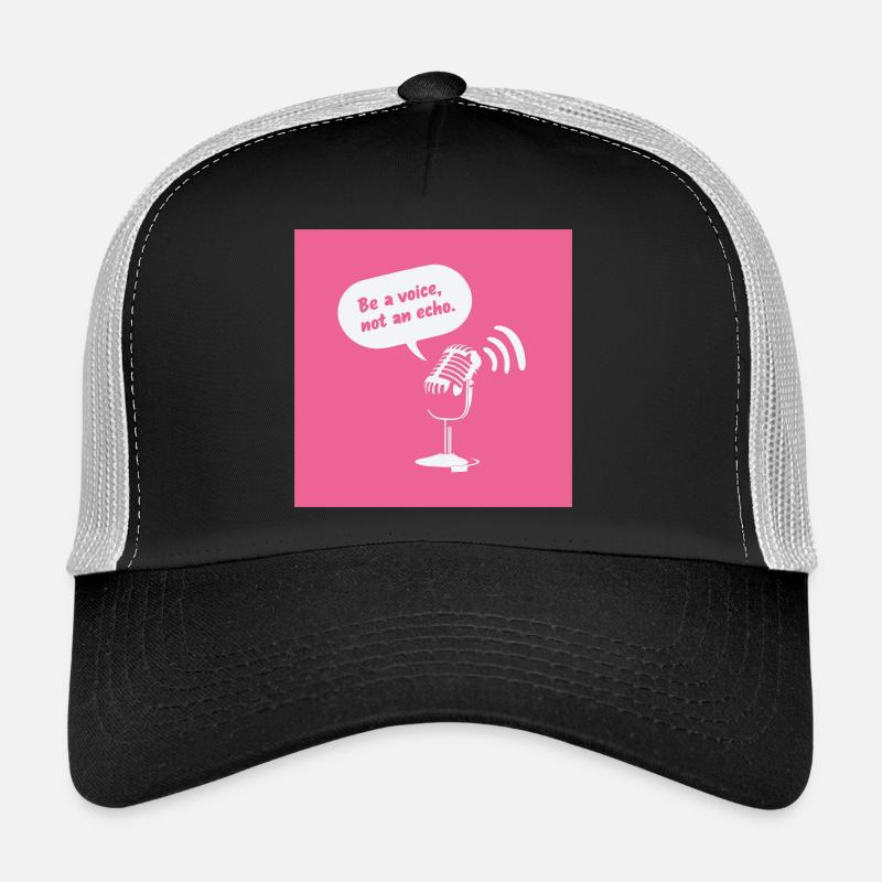 Sois une voix, pas un écho - Casquette trucker  - noir/gris pierre
