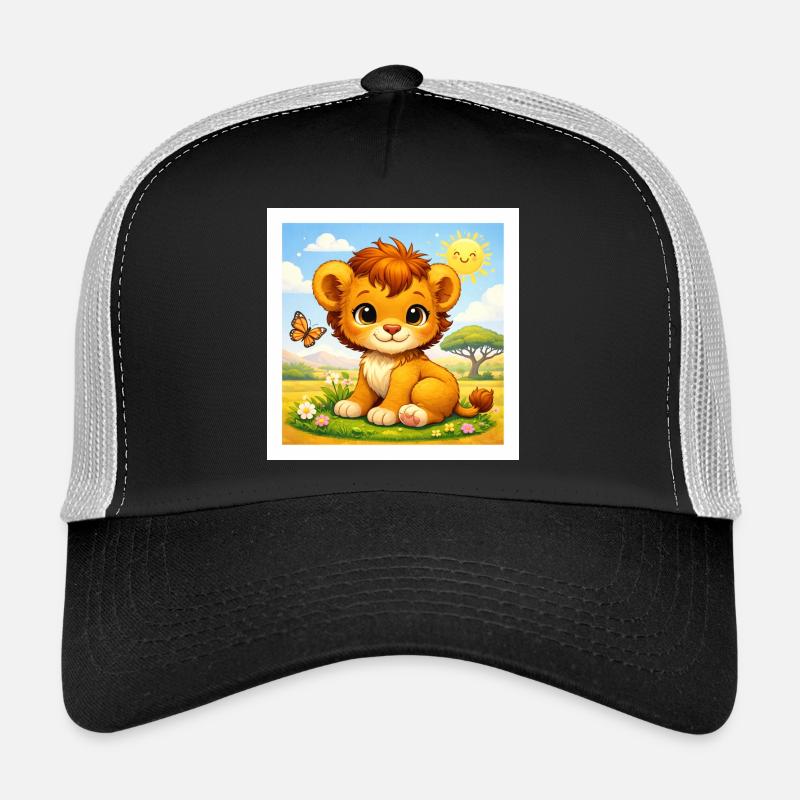 Sunny der kleine Löwe - Trucker Cap - Schwarz/Steingrau