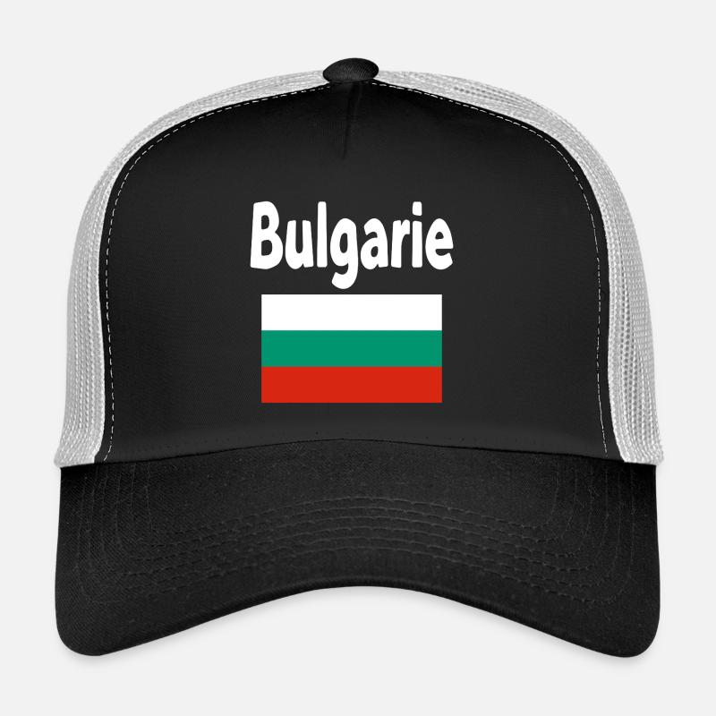 Bulgarie Drapeau et Typographie Bold Casquette trucker 