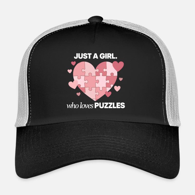 Just a girl, das Puzzles liebt Trucker Cap