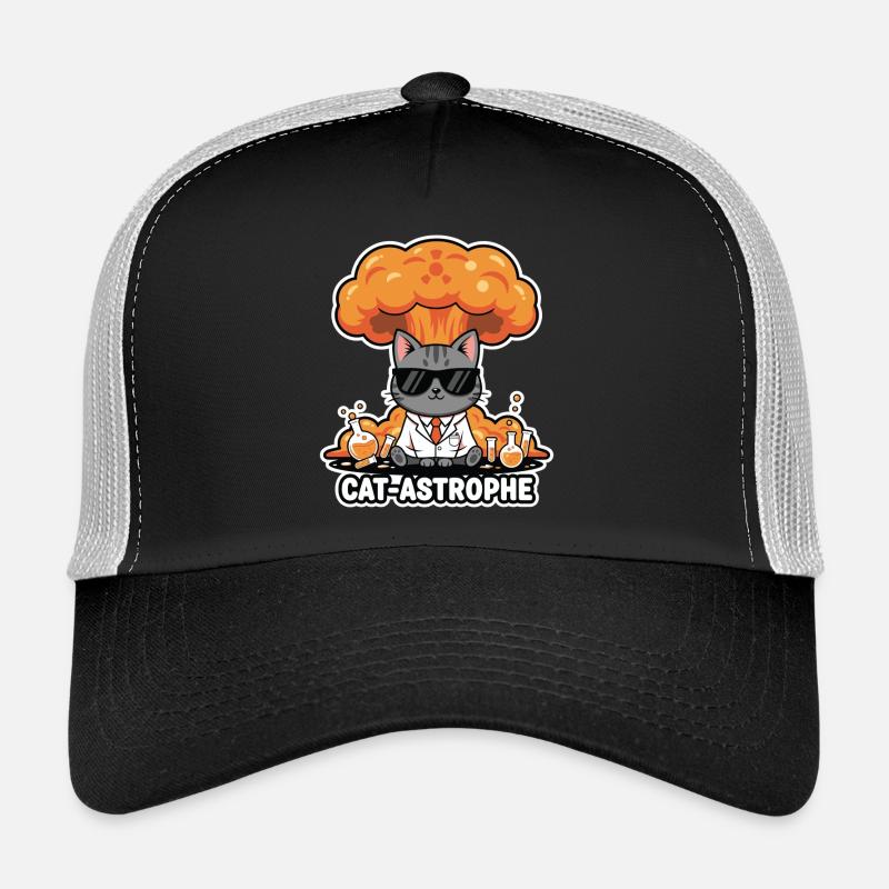 Katzen-Astrophe-Laborkittel Trucker Cap