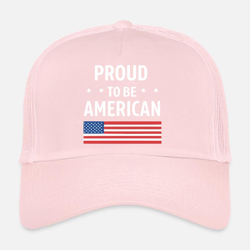 American Pride with US Flag Trucker Cap