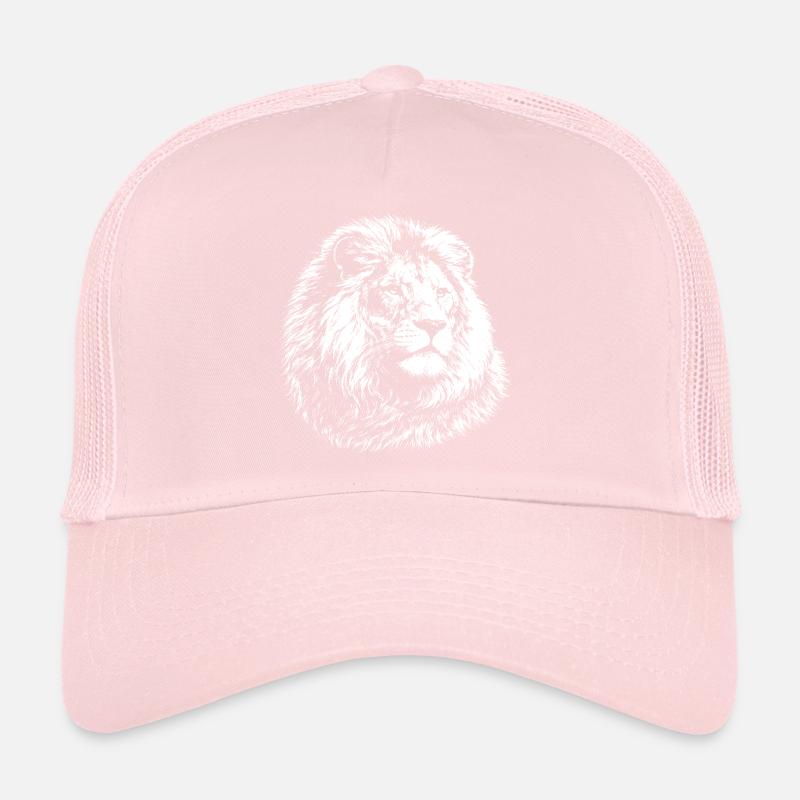 Leo – graphismes réalistes en noir et blanc Casquette trucker 
