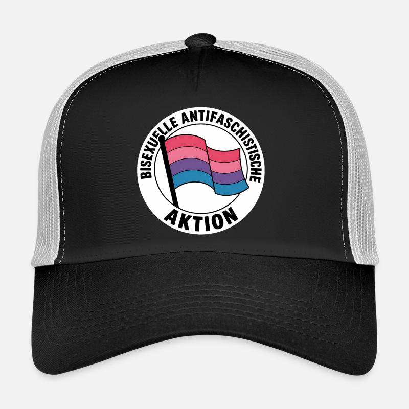 Bisexuelle Aktion - Antifa Pride Badge Trucker Cap