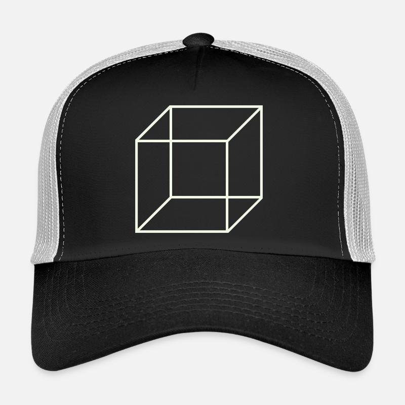 Cube de fil géométrique Casquette trucker 
