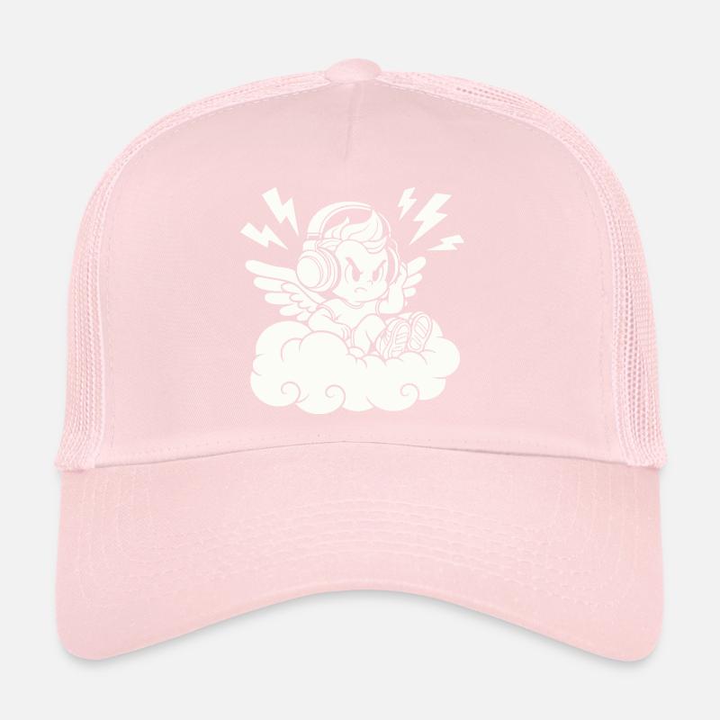 Musik Engel – Cherub mit Kopfhörern Trucker Cap
