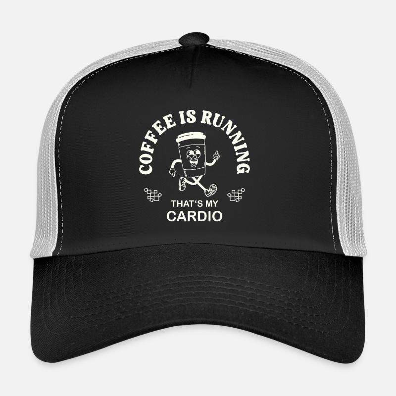 Le café coule – Un buveur de café dit rétro Casquette trucker 