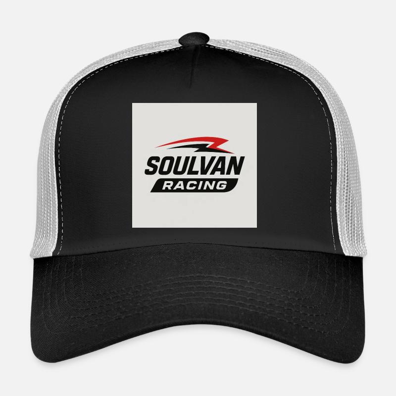 Graphique de l’emblème de Soulvan Racing - Casquette trucker  - noir/gris pierre