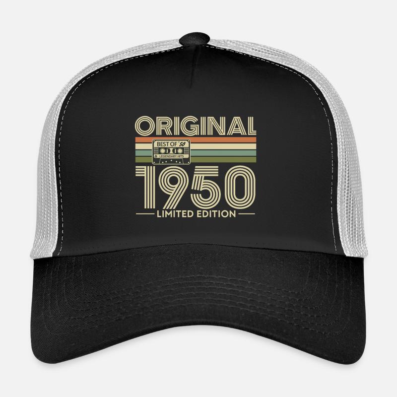 Original 1950 Limited Edition Retro Cassette Casquette trucker 