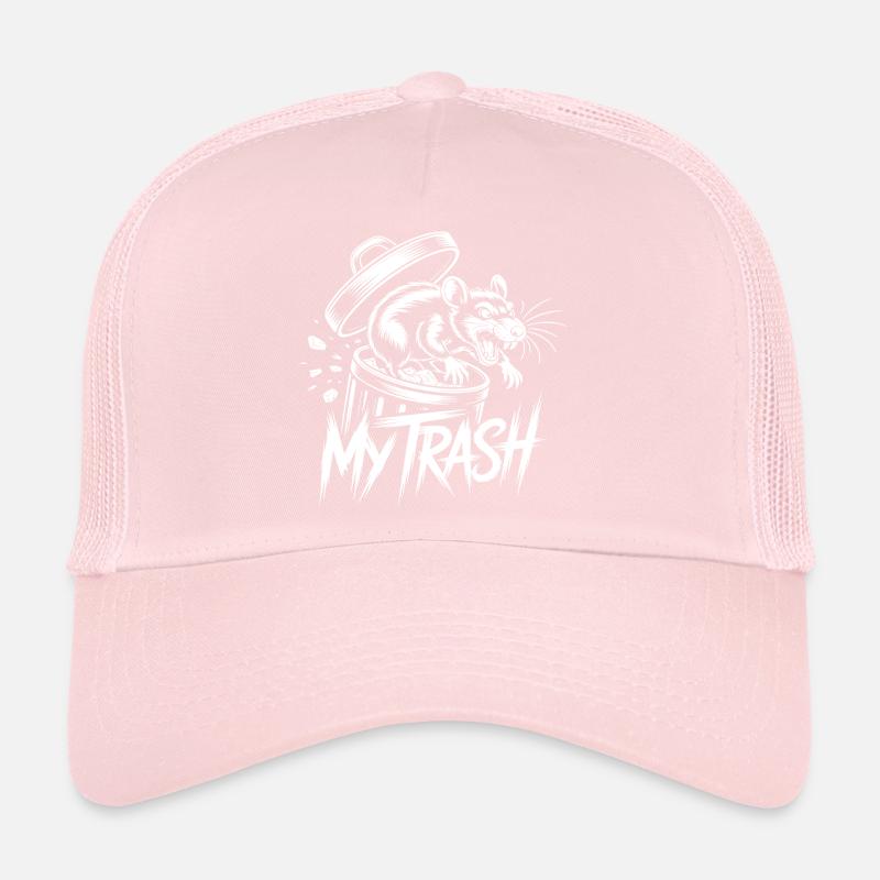 Aggressive Ratte im Mülleimer – My Trash Fun Trucker Cap
